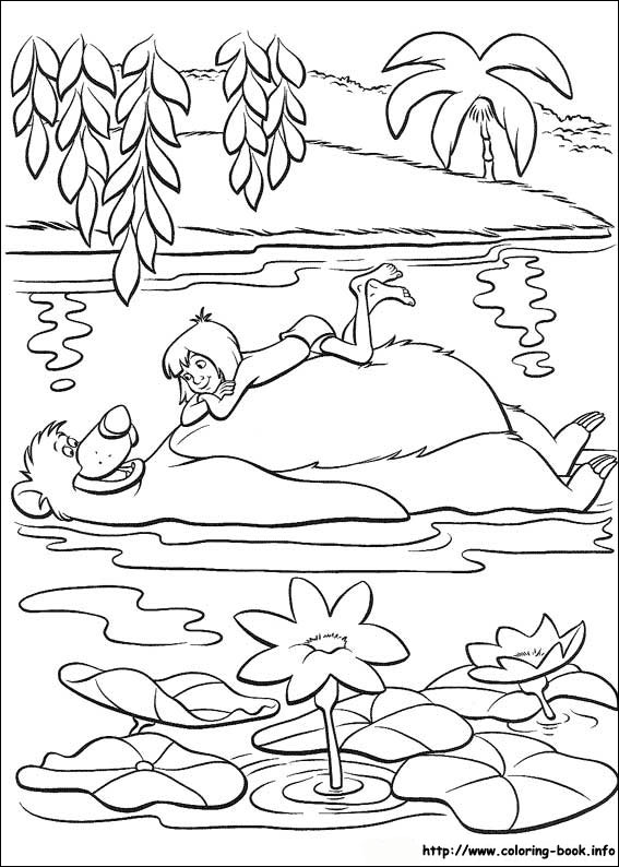 Jungle book coloring picture