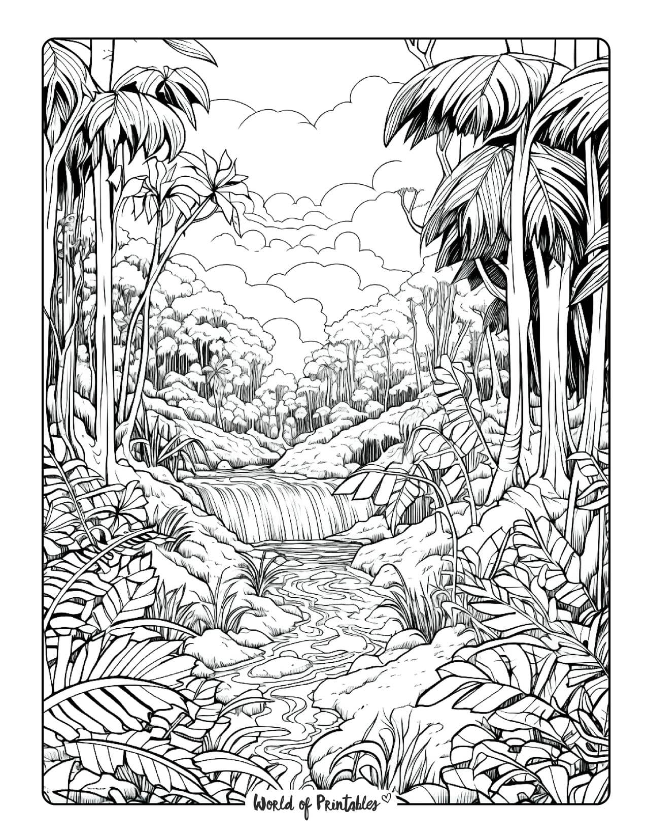 Jungle coloring pages