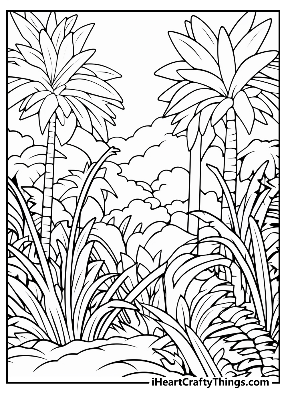 Printable jungle coloring pages updated