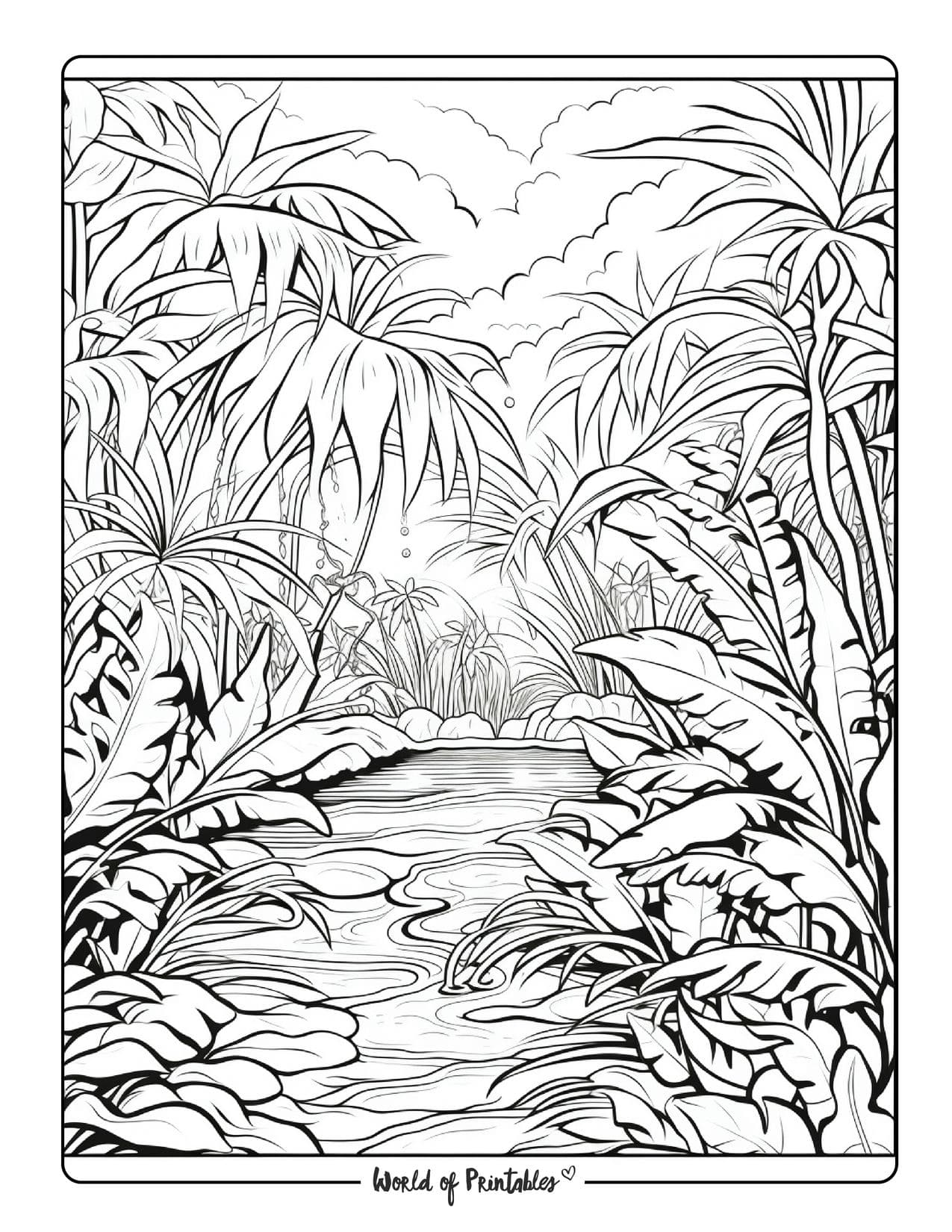 Jungle coloring pages