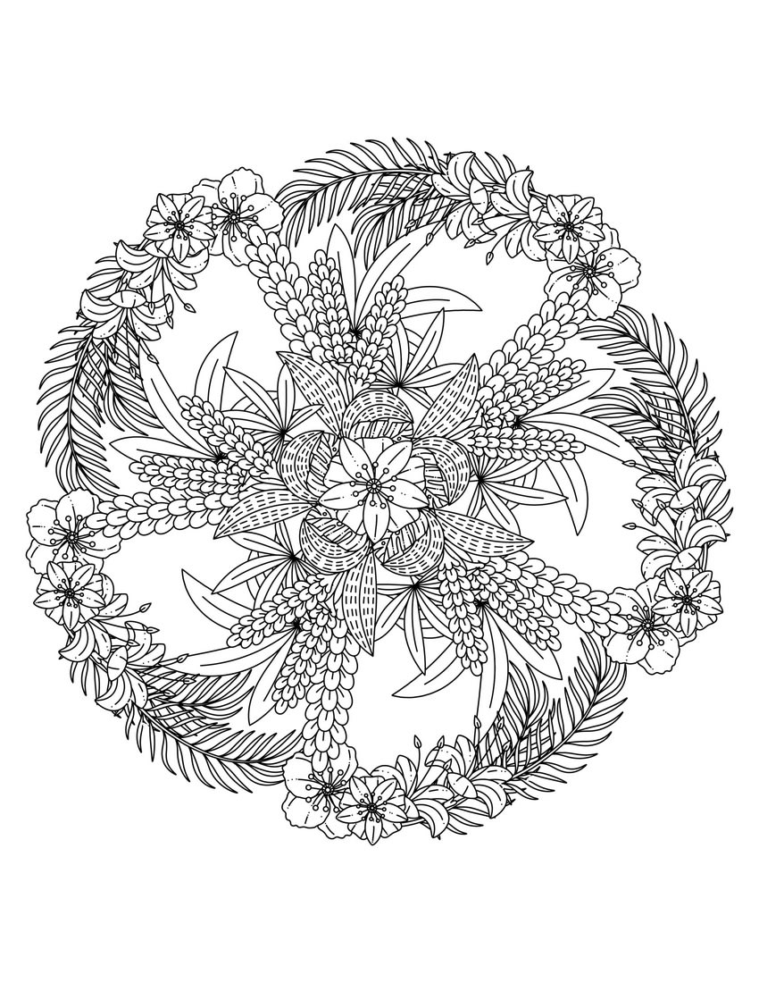 Give printable jungle mandalas adult coloring pages by coloringlife