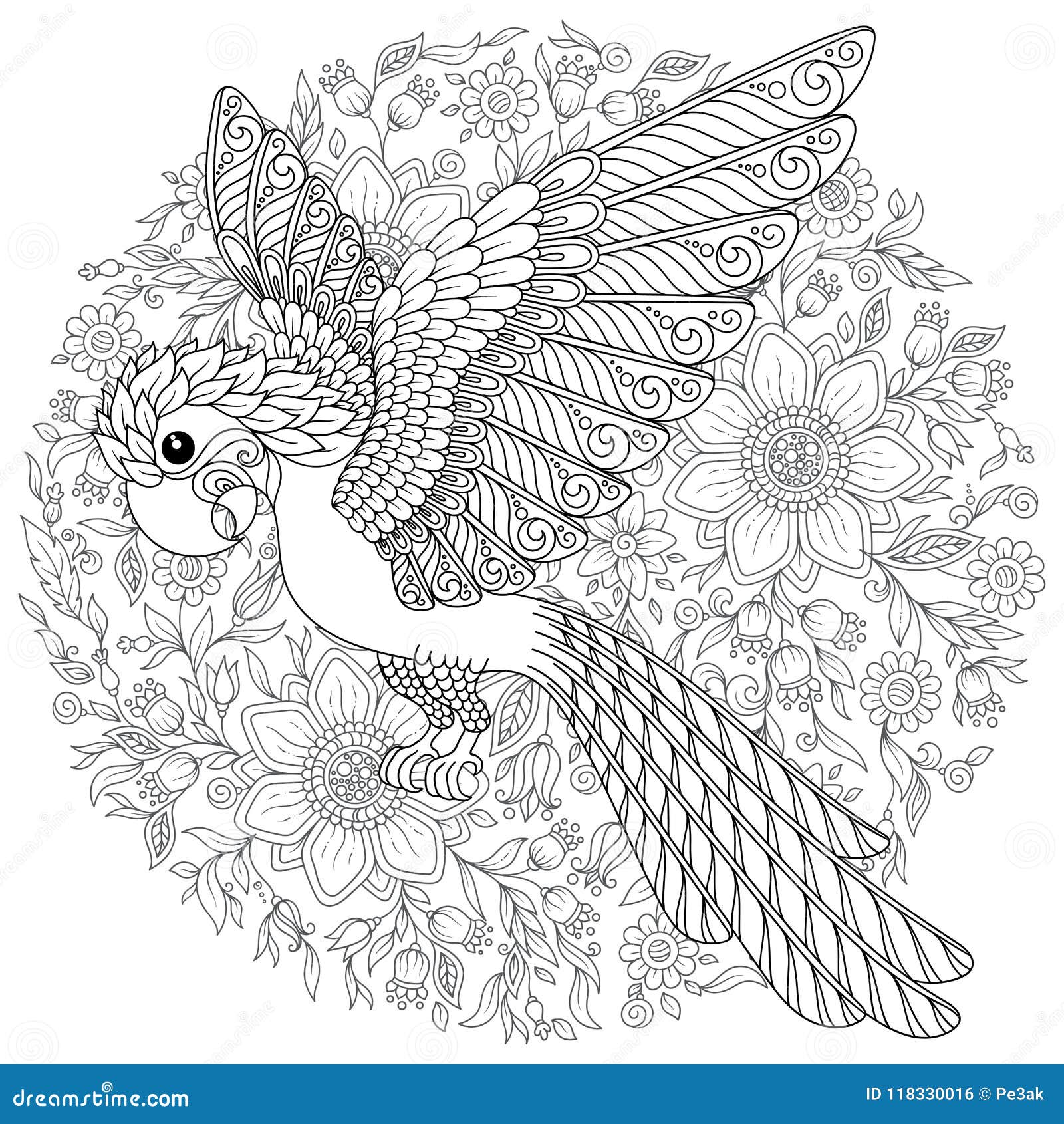 Coloring page jungle stock illustrations â coloring page jungle stock illustrations vectors clipart