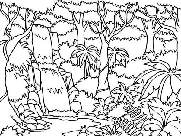 Jungle coloring pages