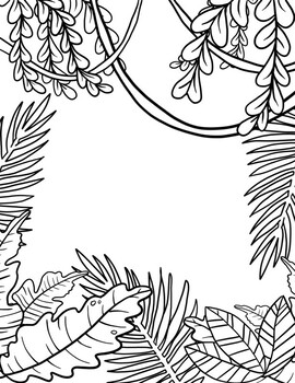 Jungle coloring sheet by get arty with harvey tpt