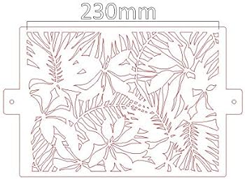 Tropicaljungle leaf stencil by clairella cakes home kitchen