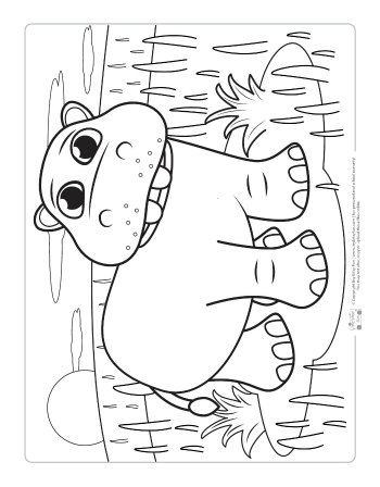 Safari and jungle animals coloring pages for kids