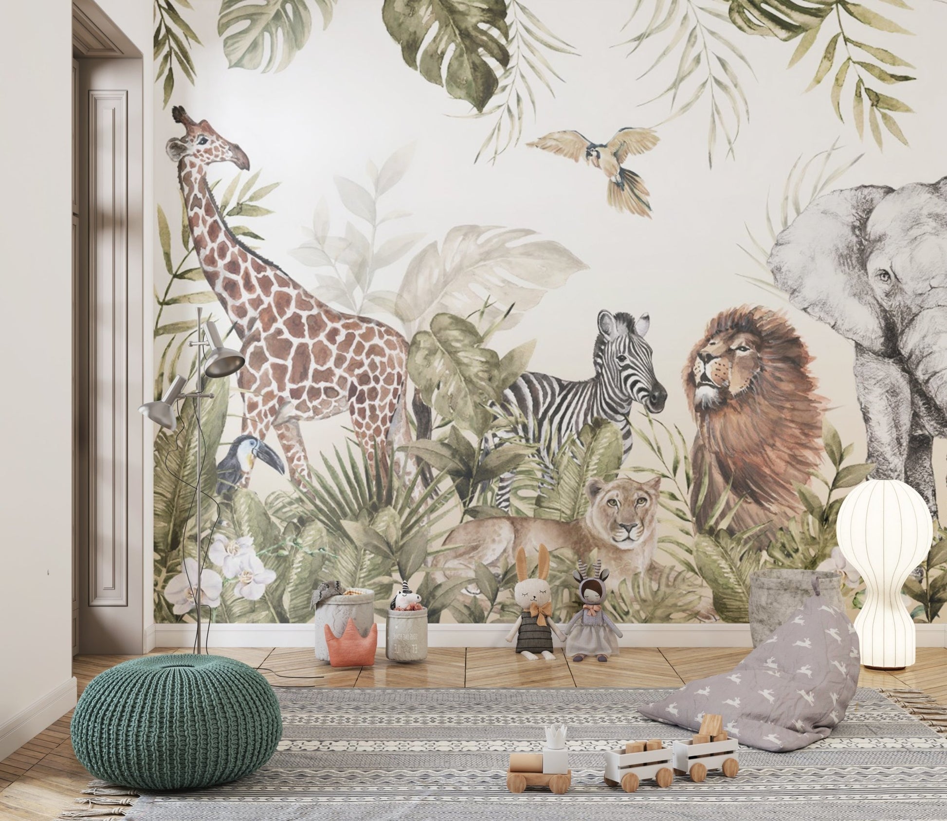 Download jungle theme wallpaper for kids Bhmpics