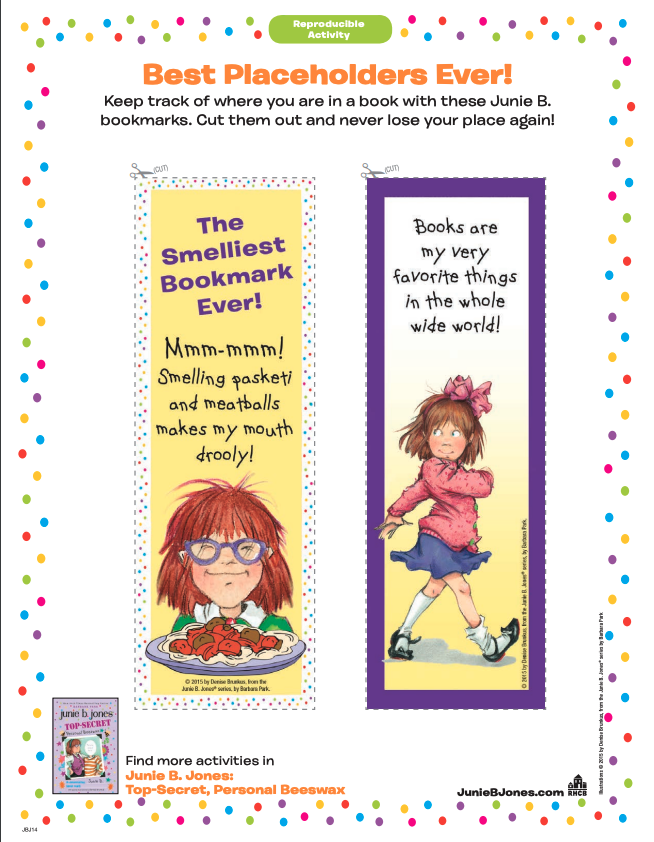 Junie b jones printables and activities brightly