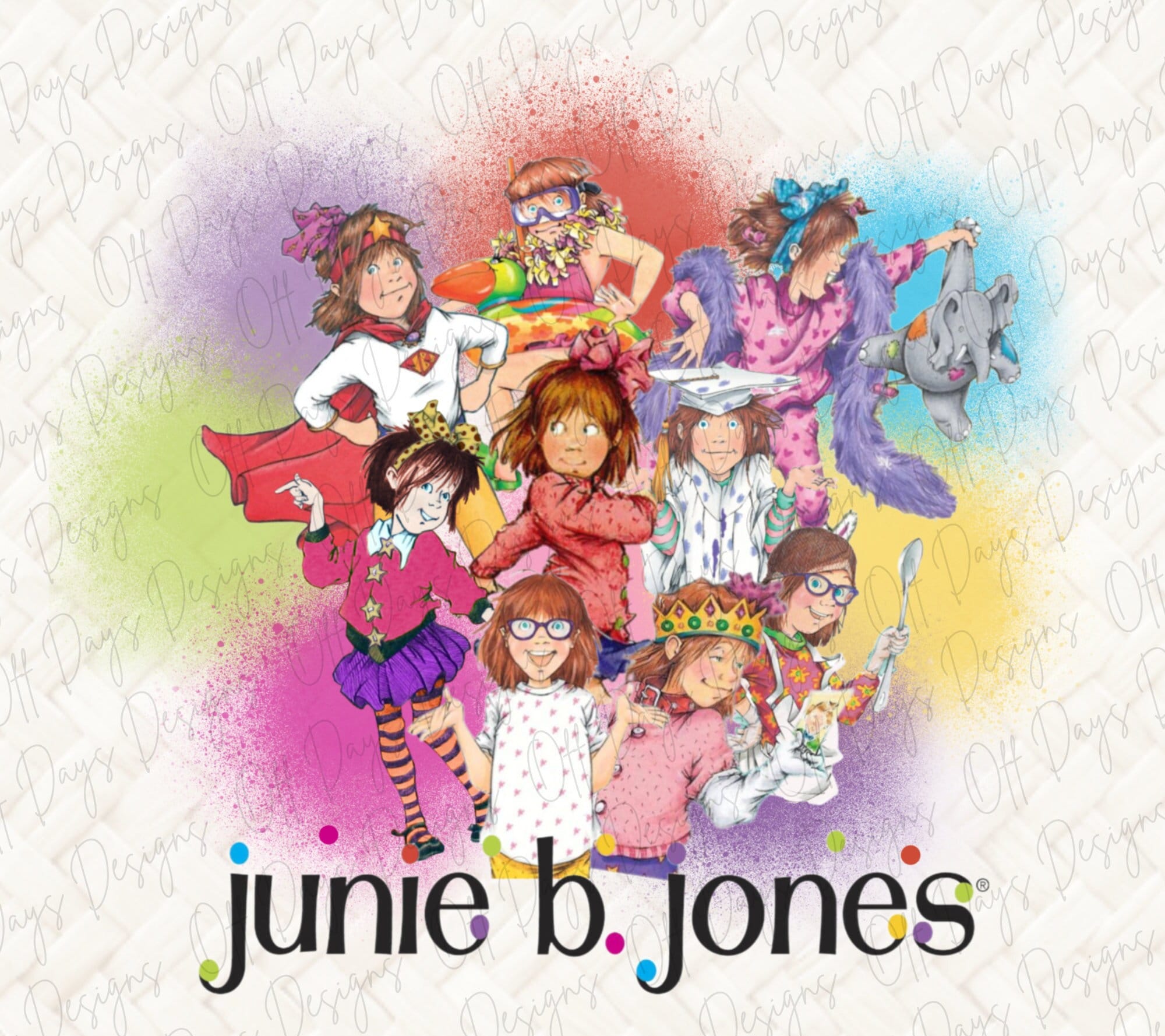 Junie b jones junie b junie b jones shirt junie b jones dress up book character digital png teacher sublimation