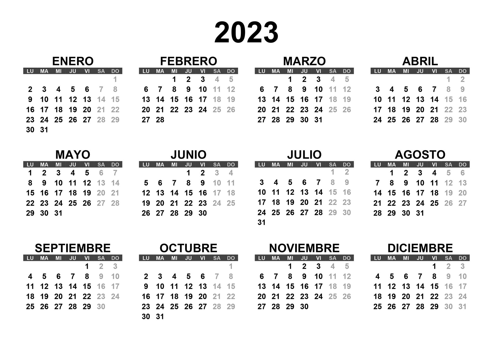 Calendario uai