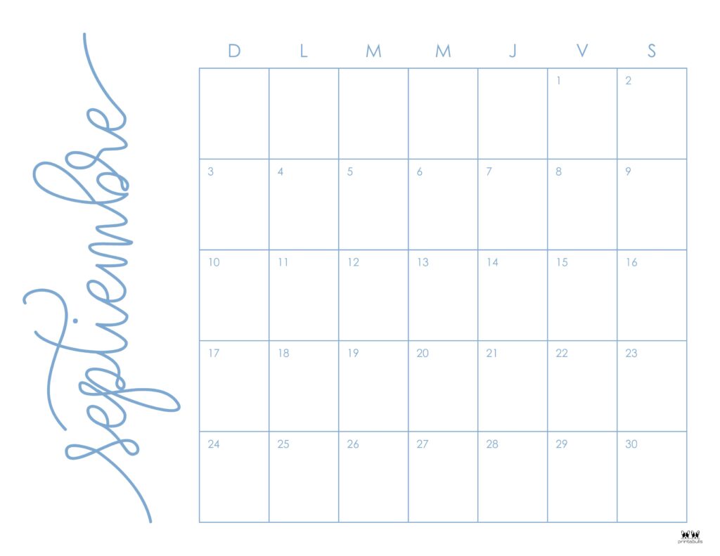 September calendars