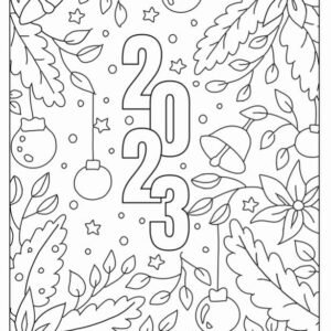 Happy new years coloring pages printable for free download