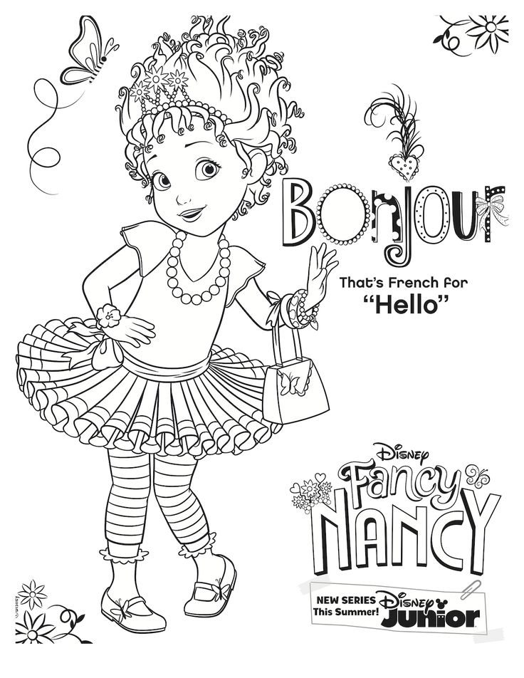 Fancy nancy coloring page mermaid coloring pages disney coloring pages fancy nancy christmas