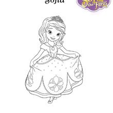 Sofia the first disney junior coloring pages