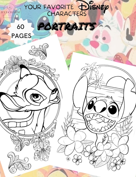 Pages portraits of your favorite characters coloring book pilation