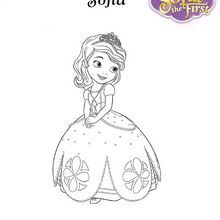 Sofia the first disney junior coloring pages