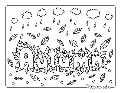 Free printable autumn fall coloring pages