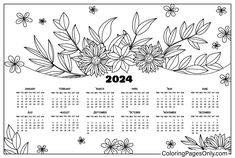 Calendar coloring pages coloring pages calendar free printable coloring pages