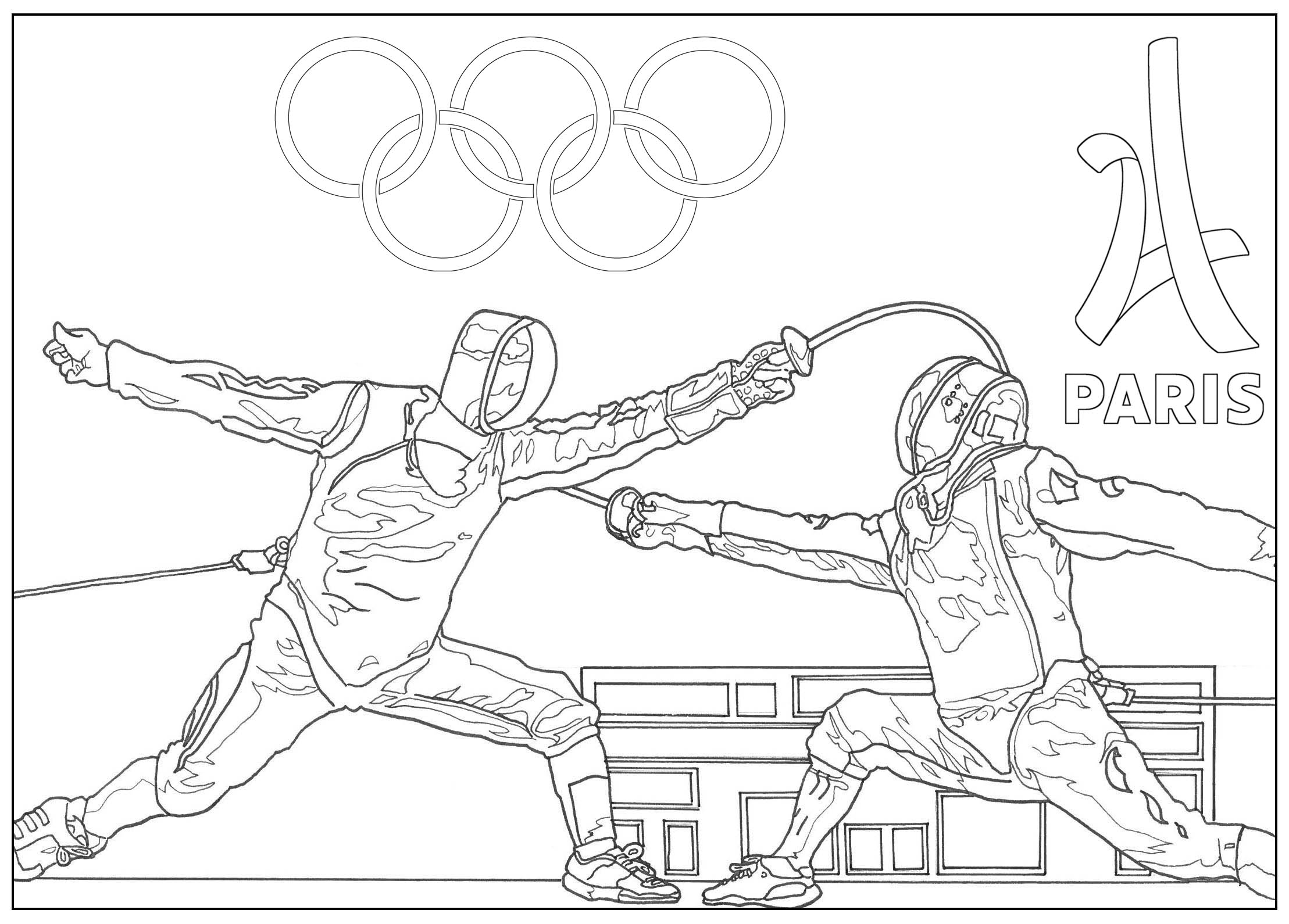 Olympic games fencing paris