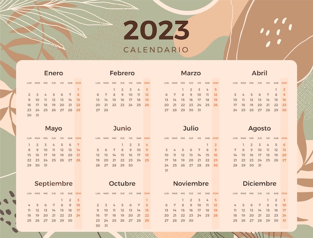 Calendario vectors illustrations for free download