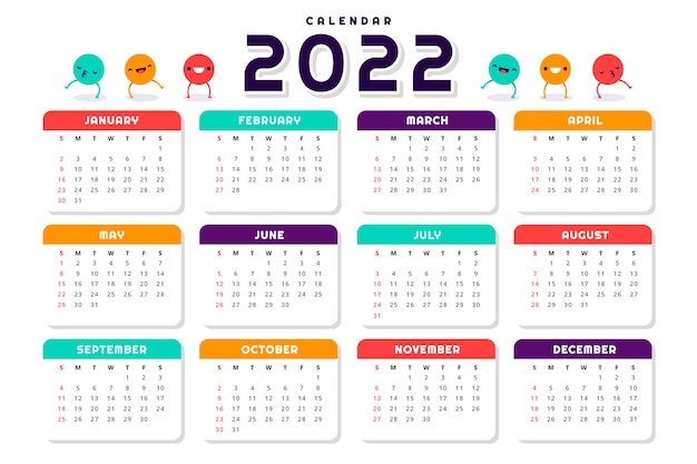 Calendario vectors illustrations for free download