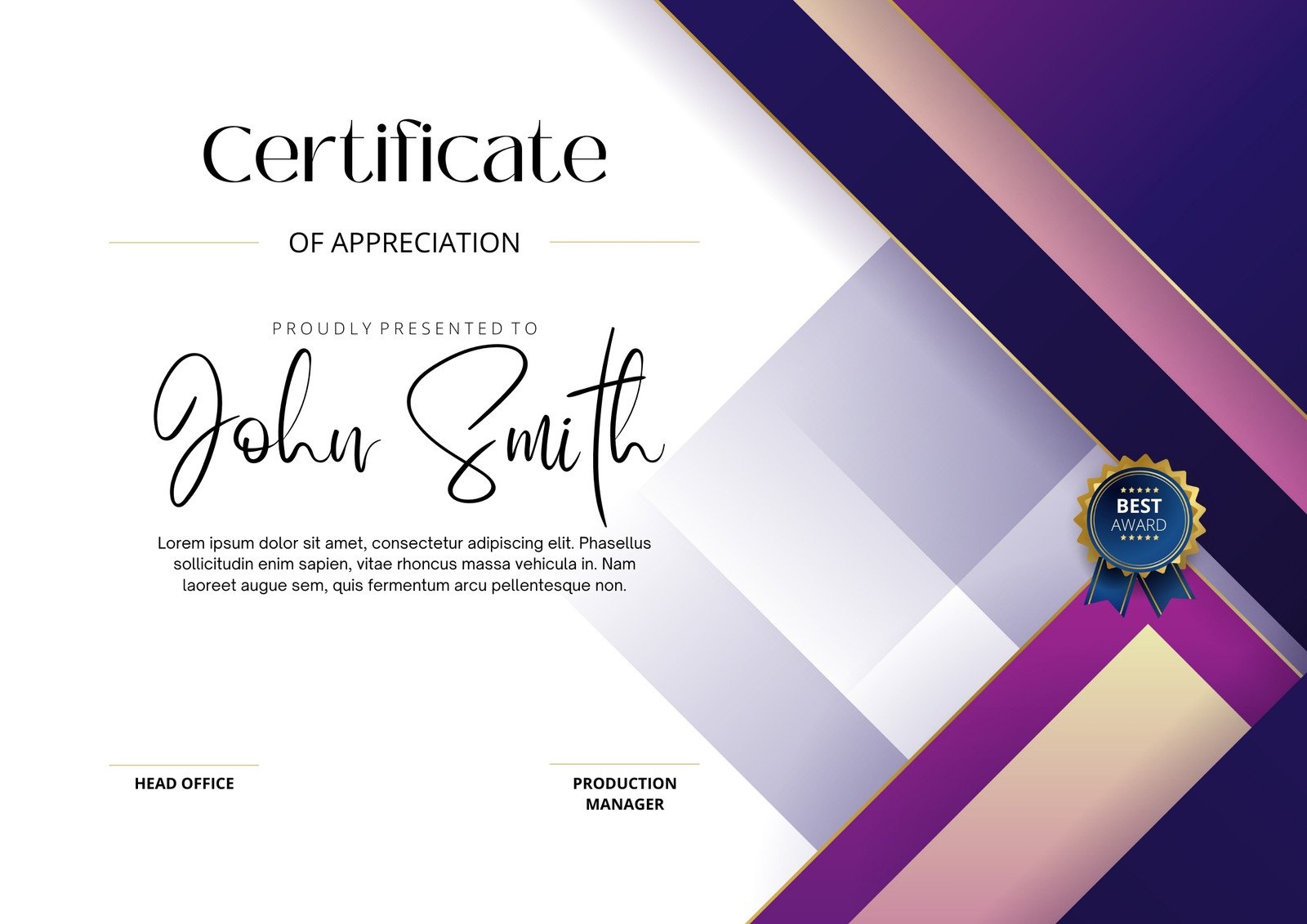 Free printable customizable academic certificate templates