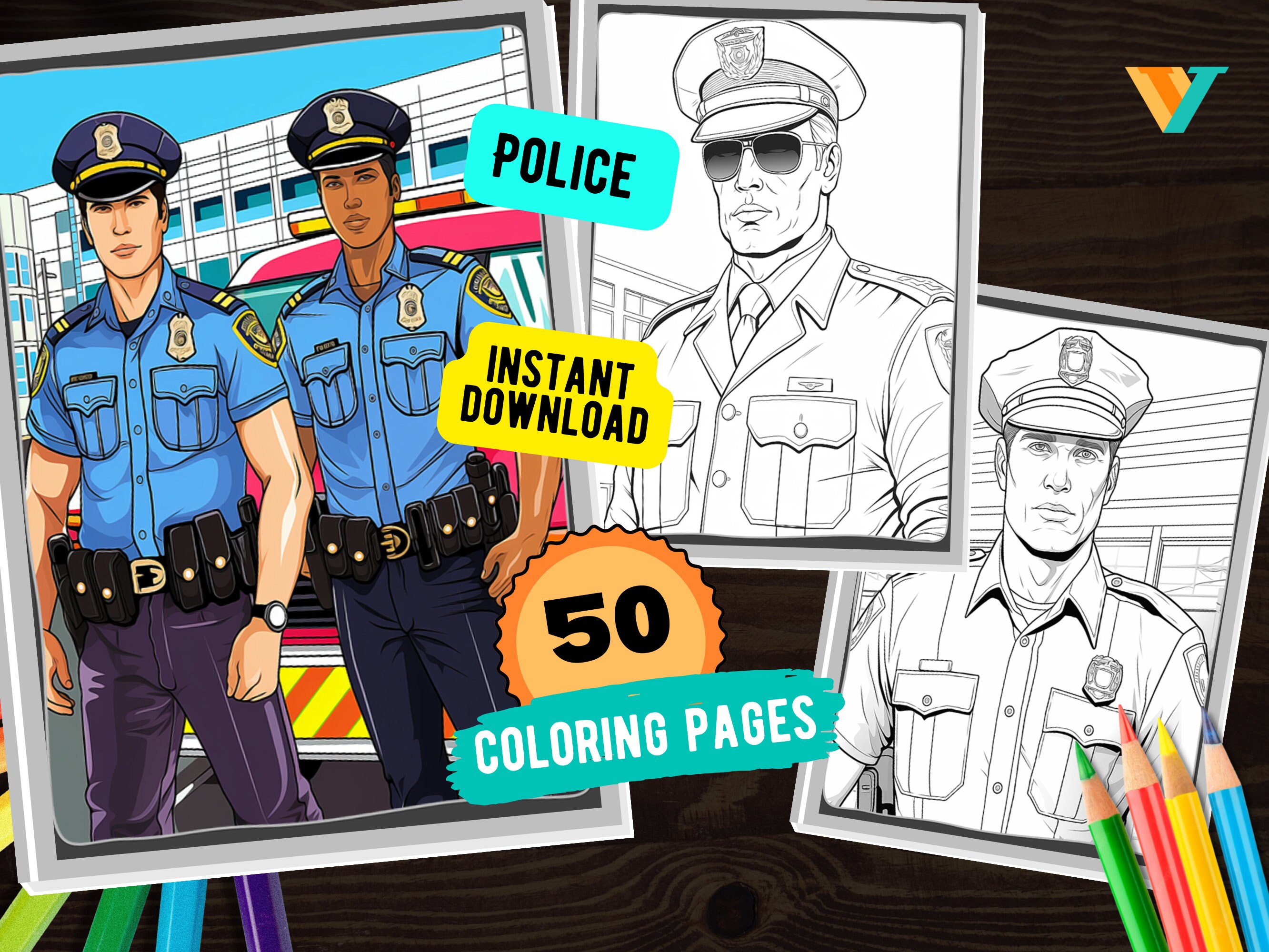 Police coloring