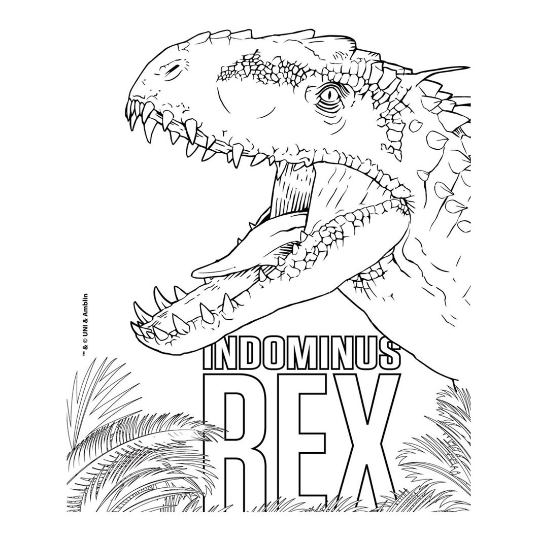 Coloring book jurassic world t