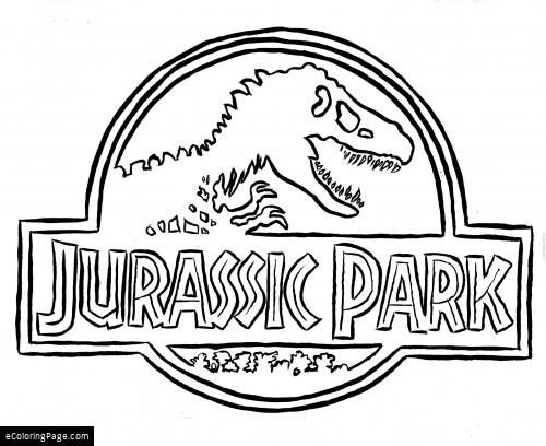 Jurassic park logo coloring page dibujo jurassic park dinosaur coloring pages jurassic park logo