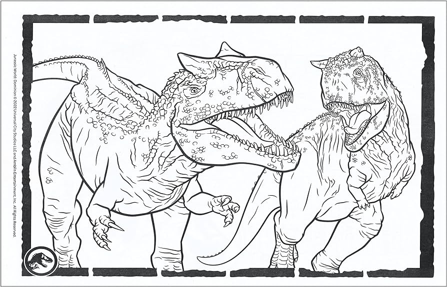 Jurassic world jumbo coloring and activity book