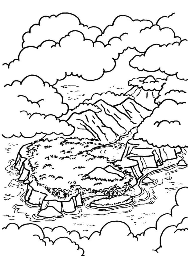 Jurassic world logo coloring page