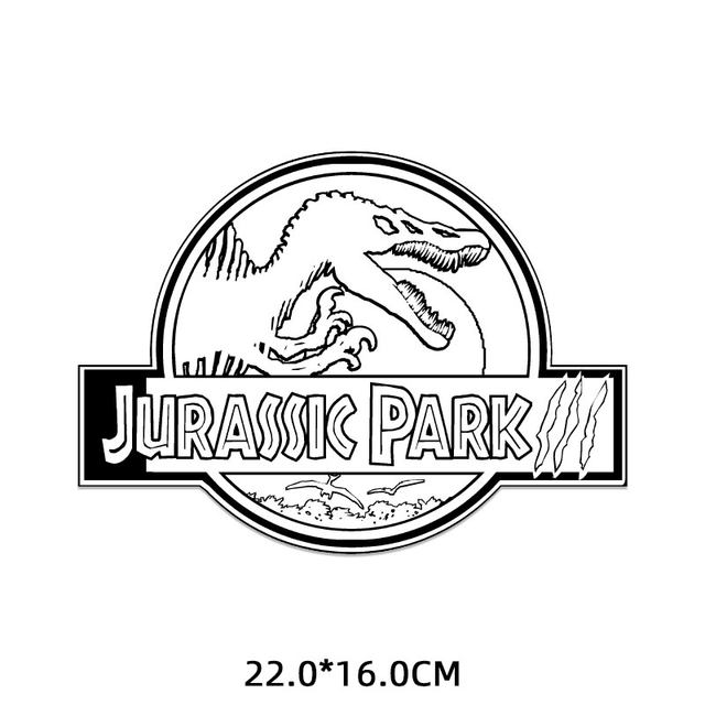 Jurassic park logo iron