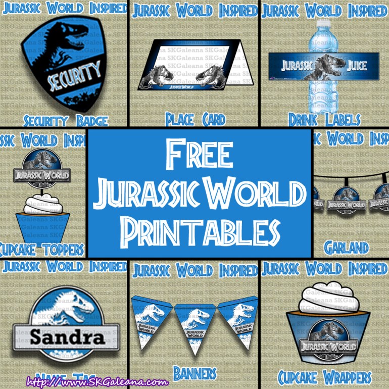 Free jurassic world printables activities and crafts â