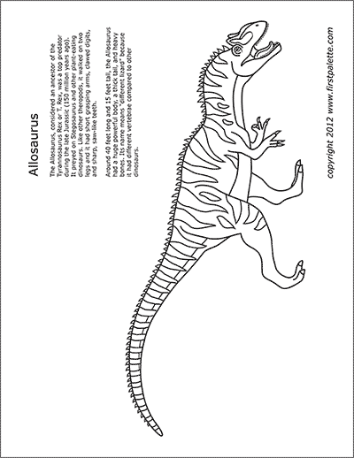 Jurassic dinosaurs free printable templates coloring pages