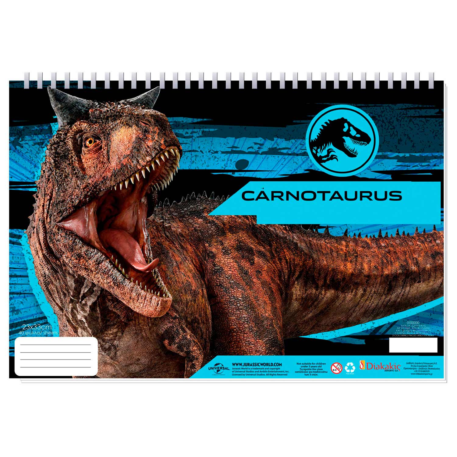 Jurassic world sketchbook a stencils stickers thimble toys