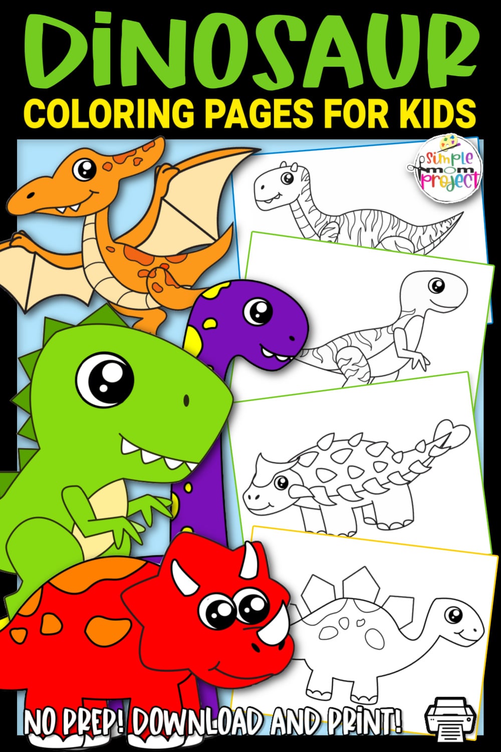 Printable dinosaur templates â simple mom project