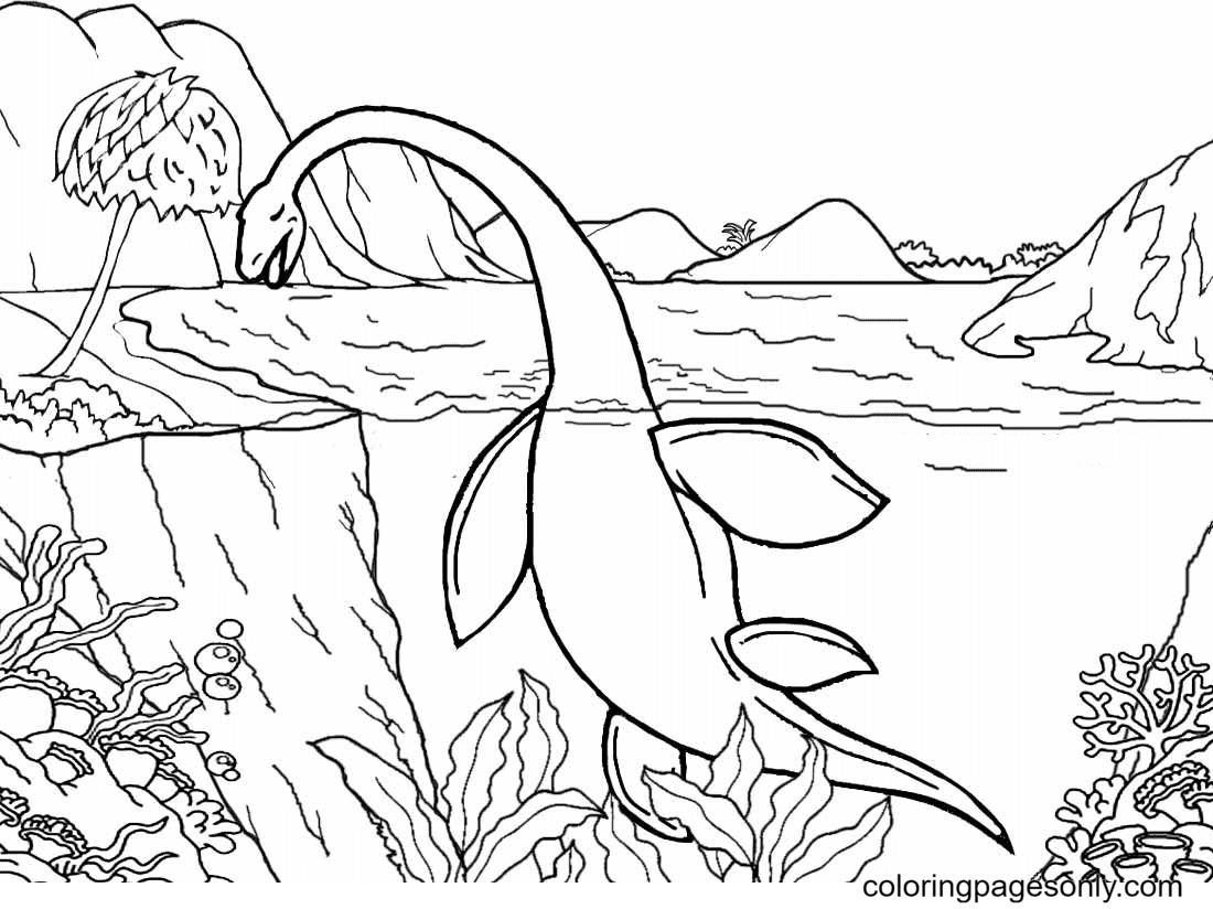 Free printable jurassic park coloring page