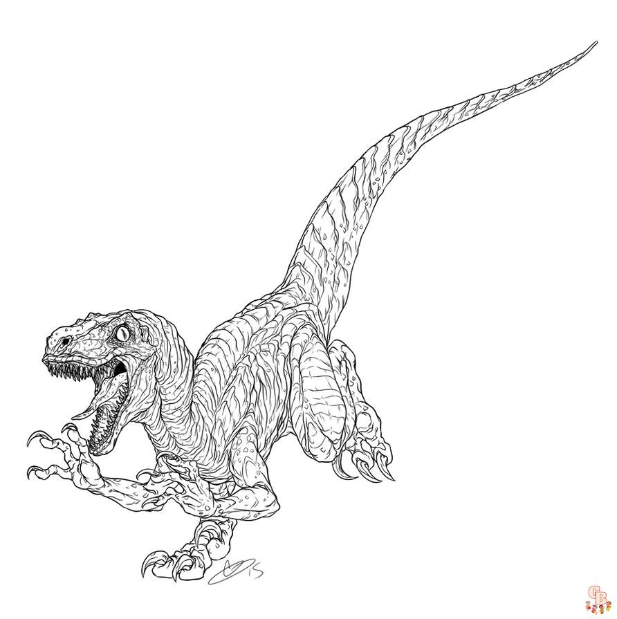 Free printable jurassic park coloring pages for kids