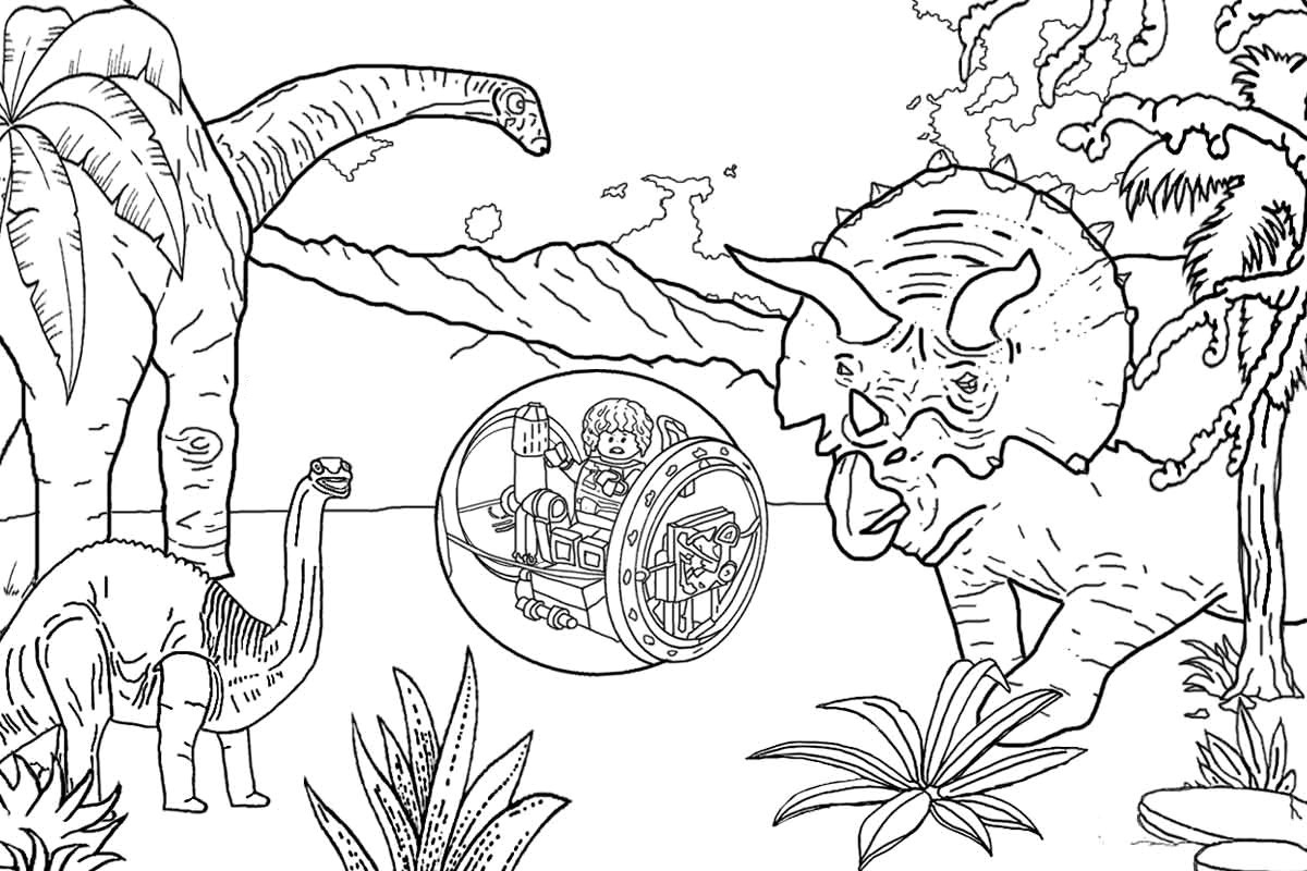 Jurassic world coloring pages