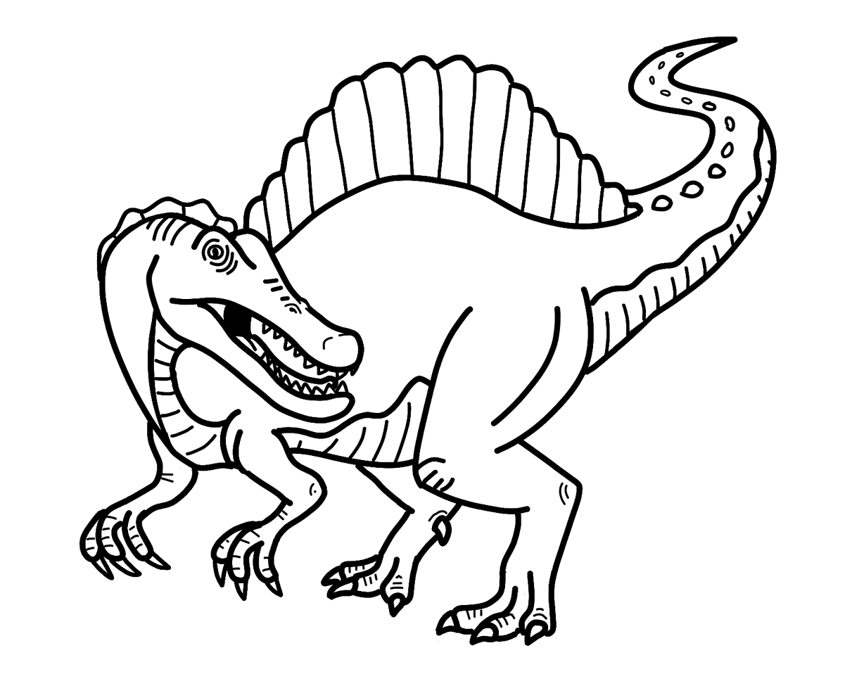 Spinosaurus coloring pages printable for free download