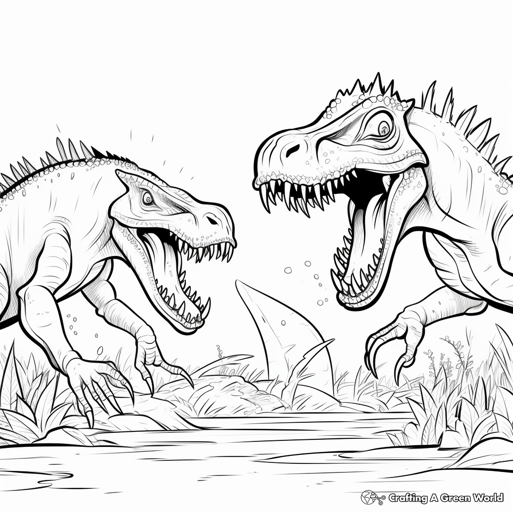 Spinosaurus vs t