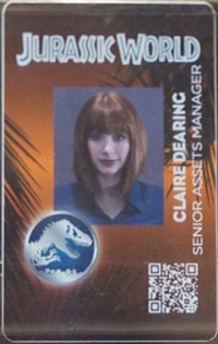 Jurassic world id badges film universe