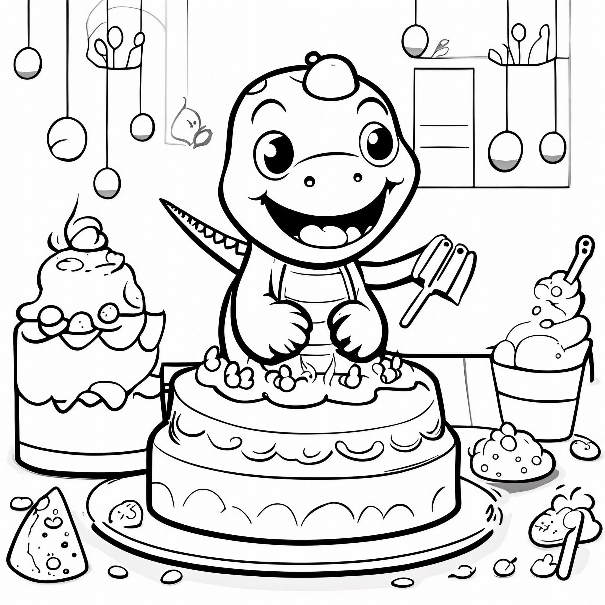 Printable dinosaur coloring pages discover kawaii dinosaurs