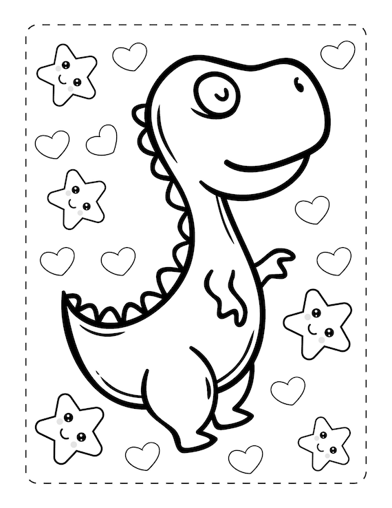 Printable dinosaur coloring pages