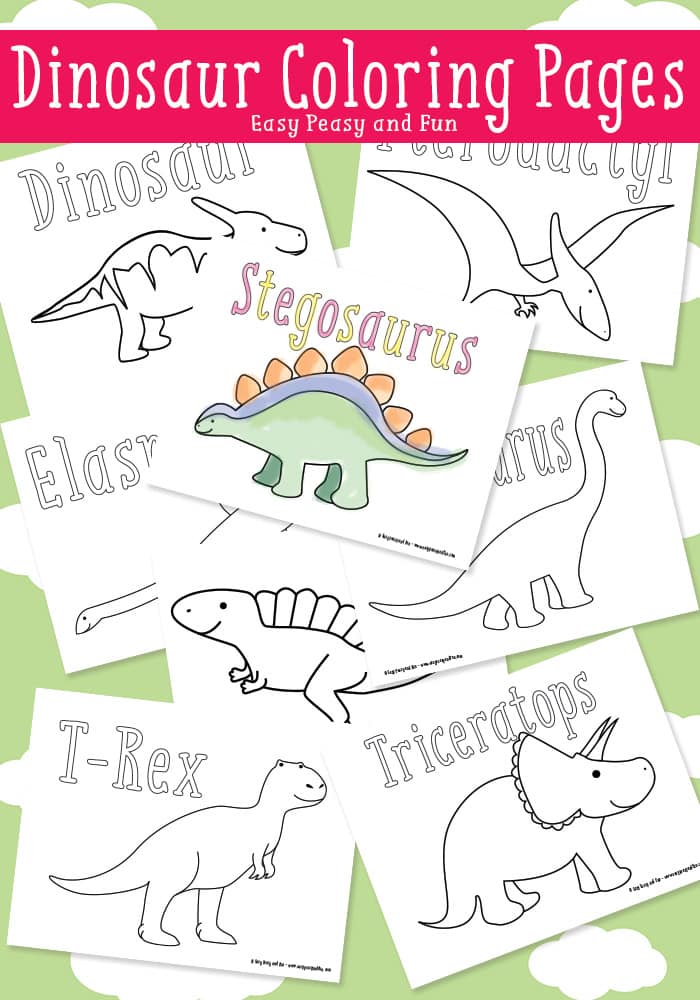 Dinosaur coloring pages