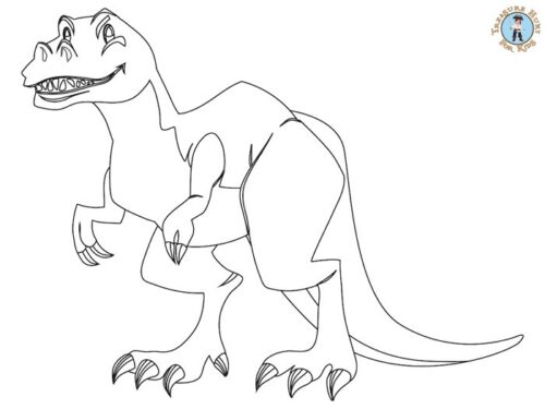 Dinosaur coloring page