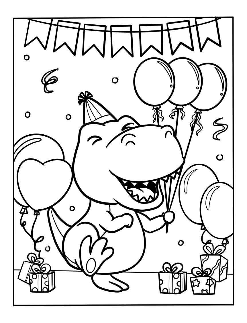 Dinosaur coloring pages