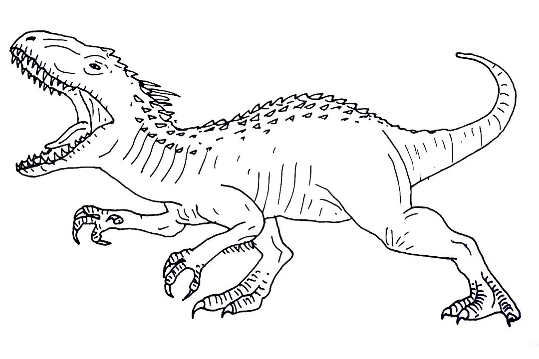 Jurassic world coloring pages