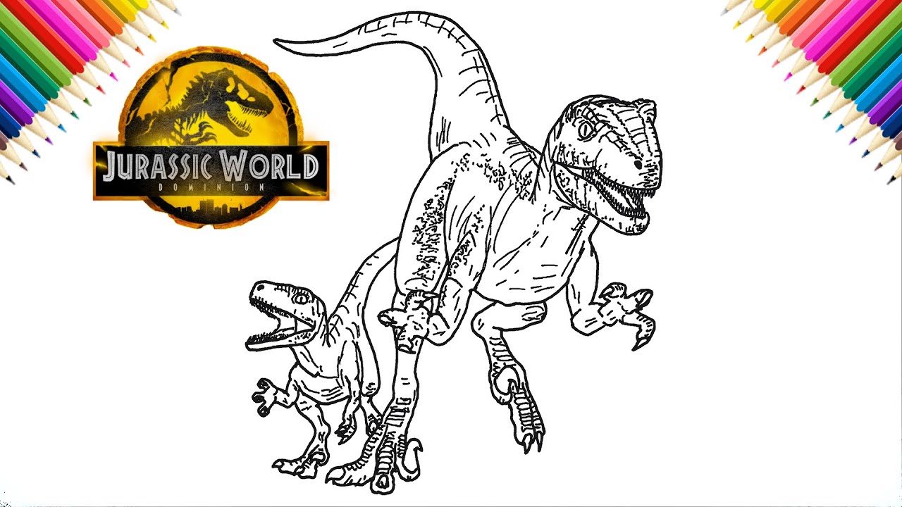 How to draw blue and beta velociraptors jurassic world doinion