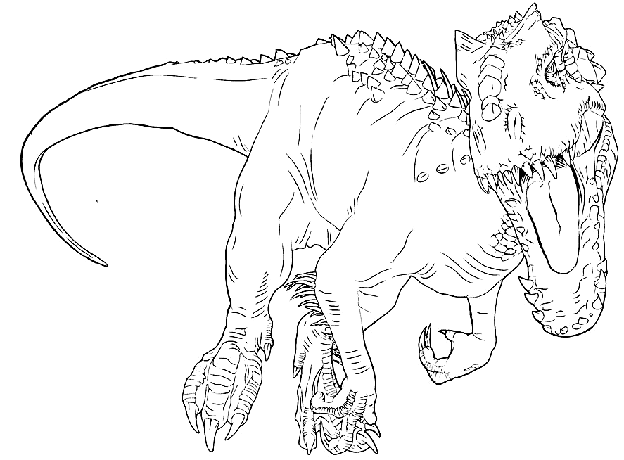 Printable coloring pages dinosaur coloring pages blue jurassic world coloring pages